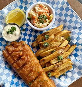 Fresh seafood dishes